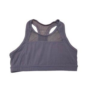 Athleta Girl Girl's Sportsbra L Large Compression Fit Purple Mesh Inserts